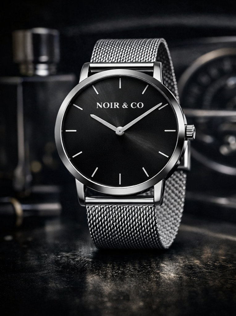 Mesh Belt Men's Watch Creative No Word Two Needles
