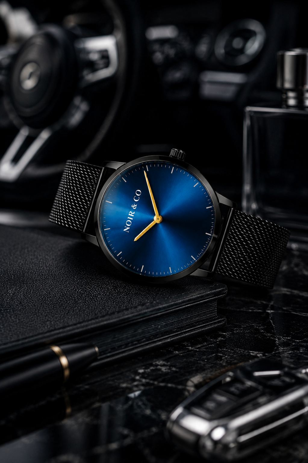 NOIR & CO. AURELIUS BLUE — Quiet luxury. Powerful presence.