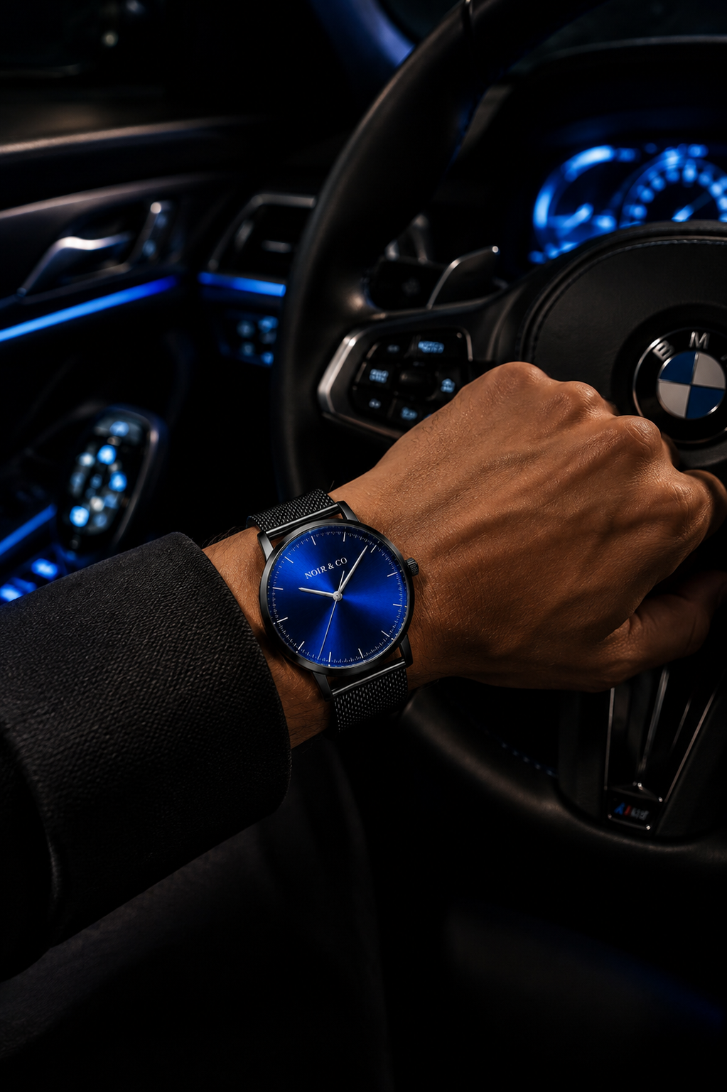 NOIR & CO. AURELIUS BLUE — Quiet luxury. Powerful presence.