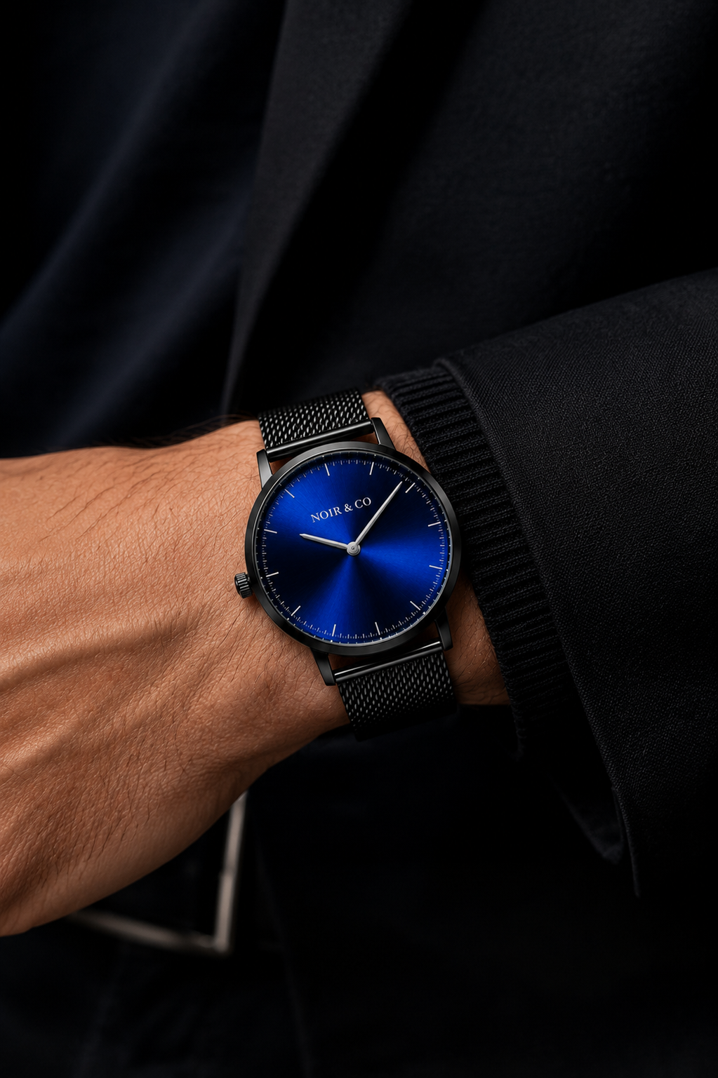 NOIR & CO. AURELIUS BLUE — Quiet luxury. Powerful presence.